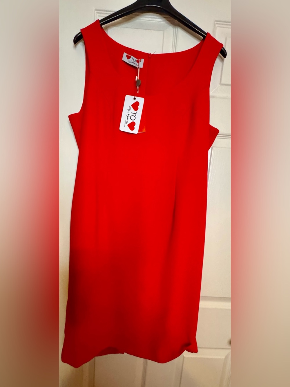 Gai Mattiolo red Sleeveless Dress. Lined dress. Gift with this purchase.